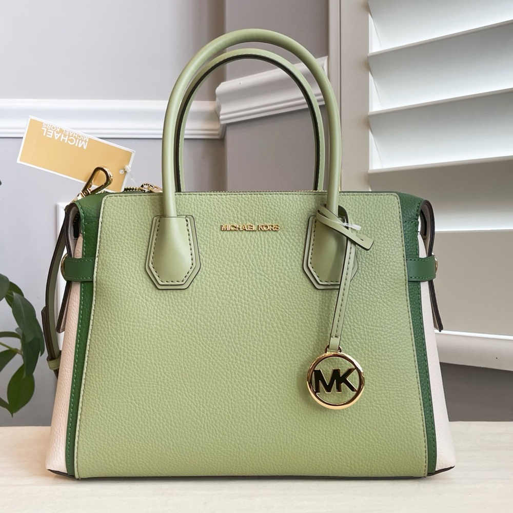 🍀NeW! Michael Kors Mercer Belted Satchel Set - Picture 2 of 11